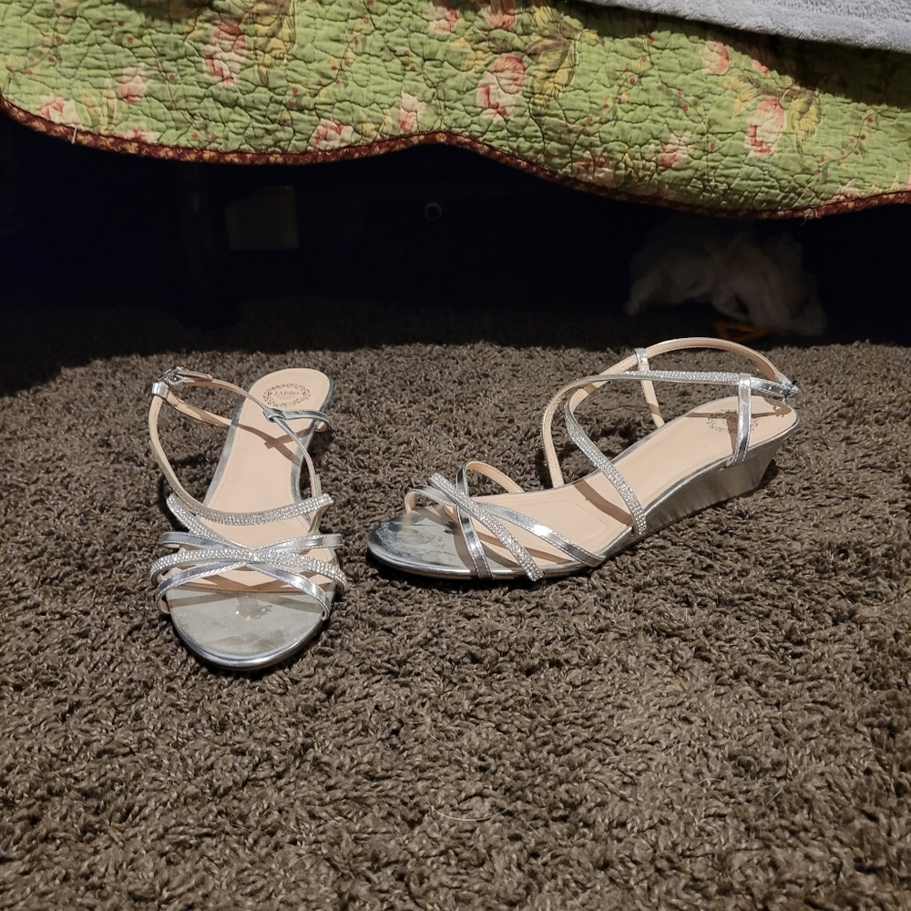 Sparkly kitten heels